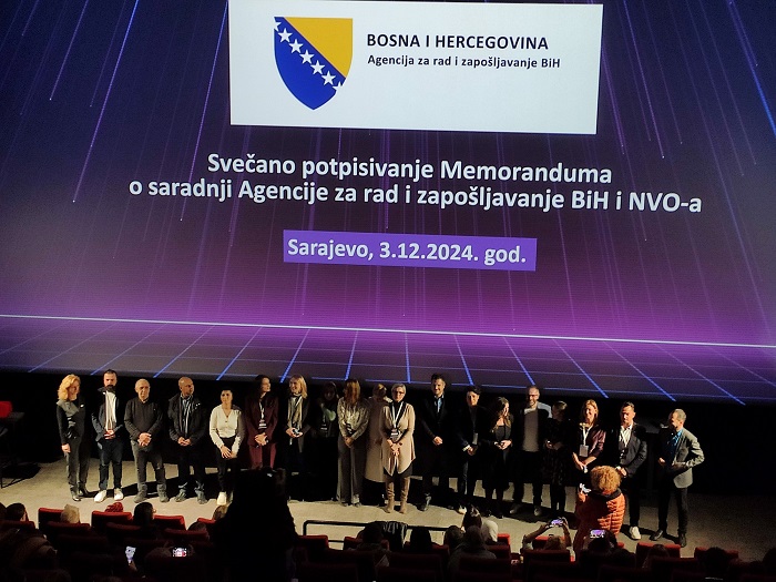 Agencija za rad i zapošljavanje BiH potpisala Memorandum o saradnji u oblasti zapošljavanja sa nevladinim sektorom